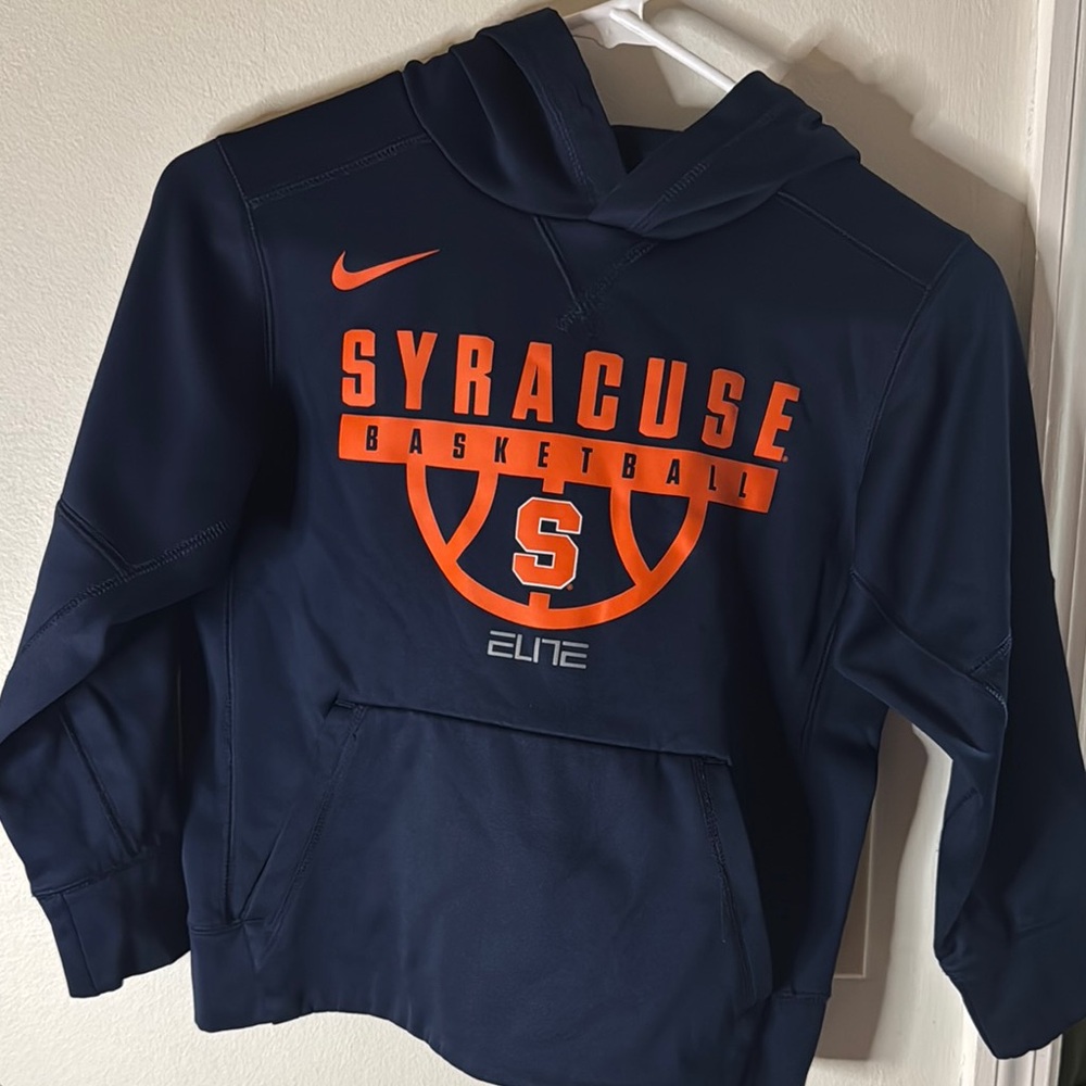 Nike Syracuse Basketball Kids Hoodie - Navy and Orange